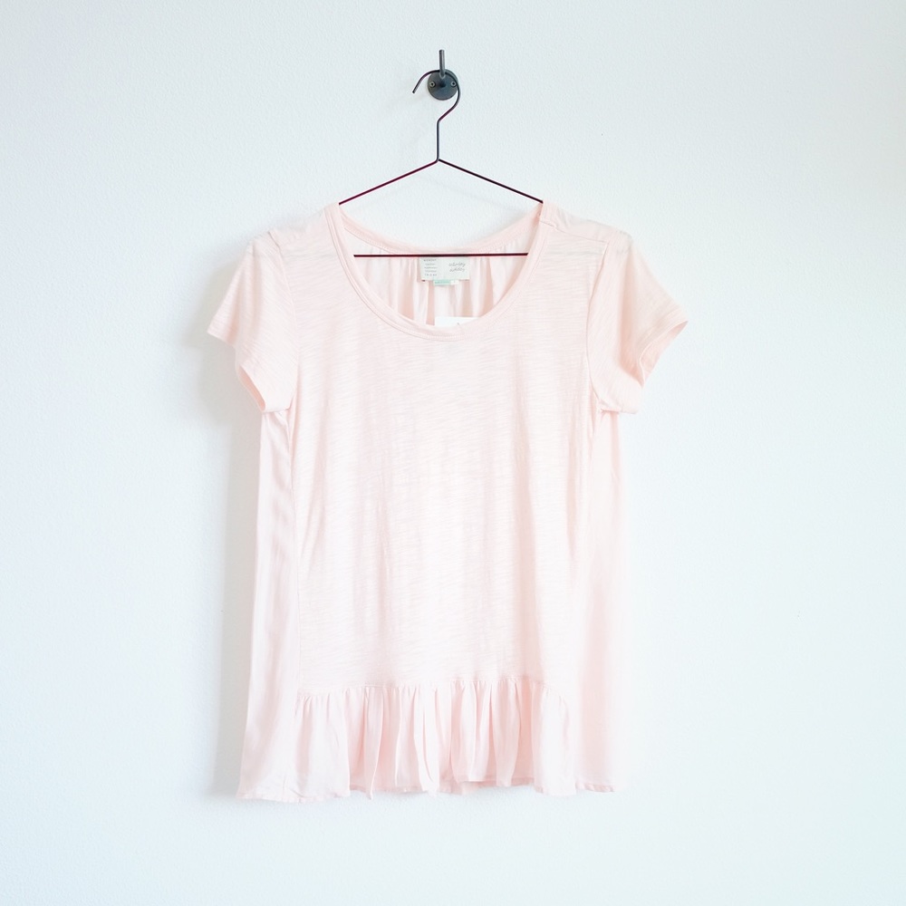Anthropologie Ruffle Tee